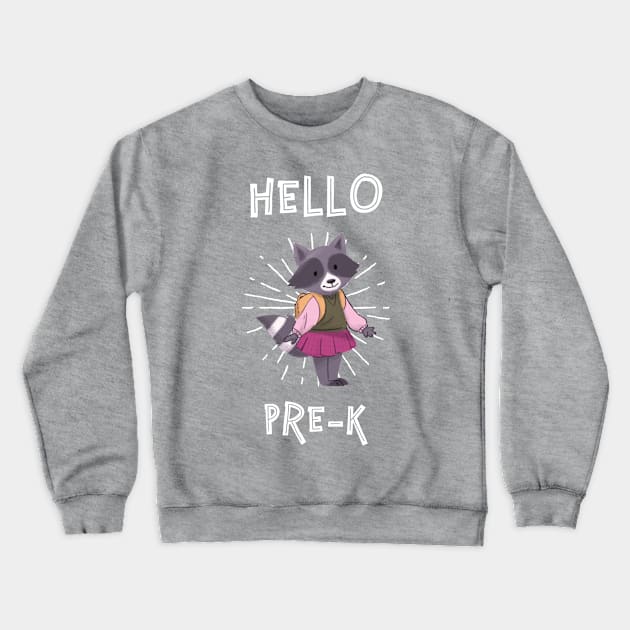 Hello pre k Crewneck Sweatshirt by Biddie Gander Designs